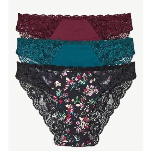 Womens Micro Fiber Cheeky Panties Underwear 3-Pack Size XS - Picture 3 of 5